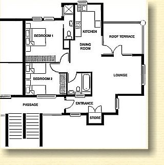 Floor plan of Mont Blanc
